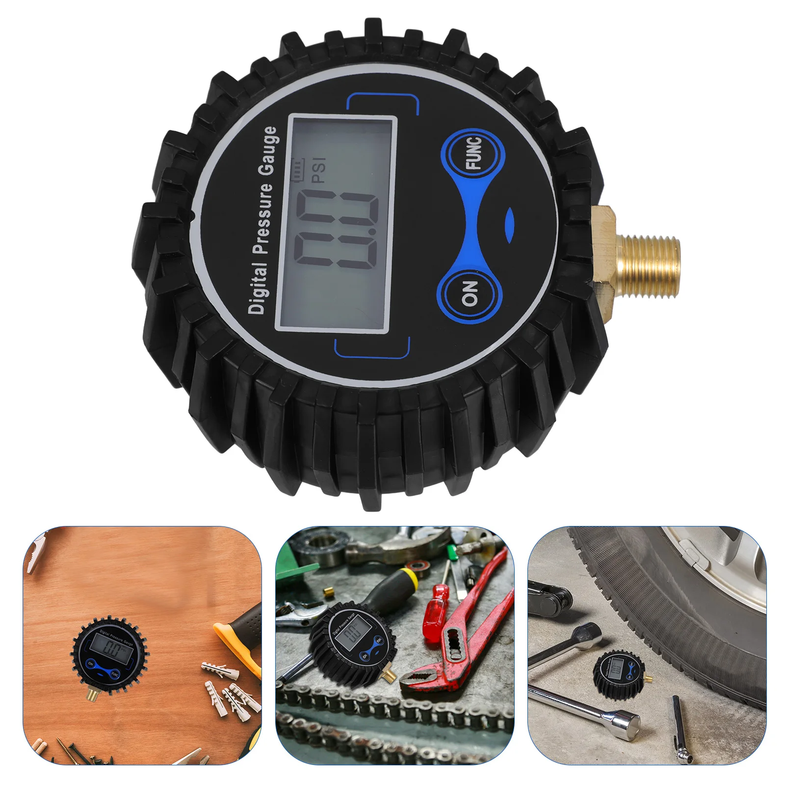 

Digital Tire Pressure Gauge Portable LED Display Clear Visible Accurate Readings Tire Pressure Monitor Automotive Tool