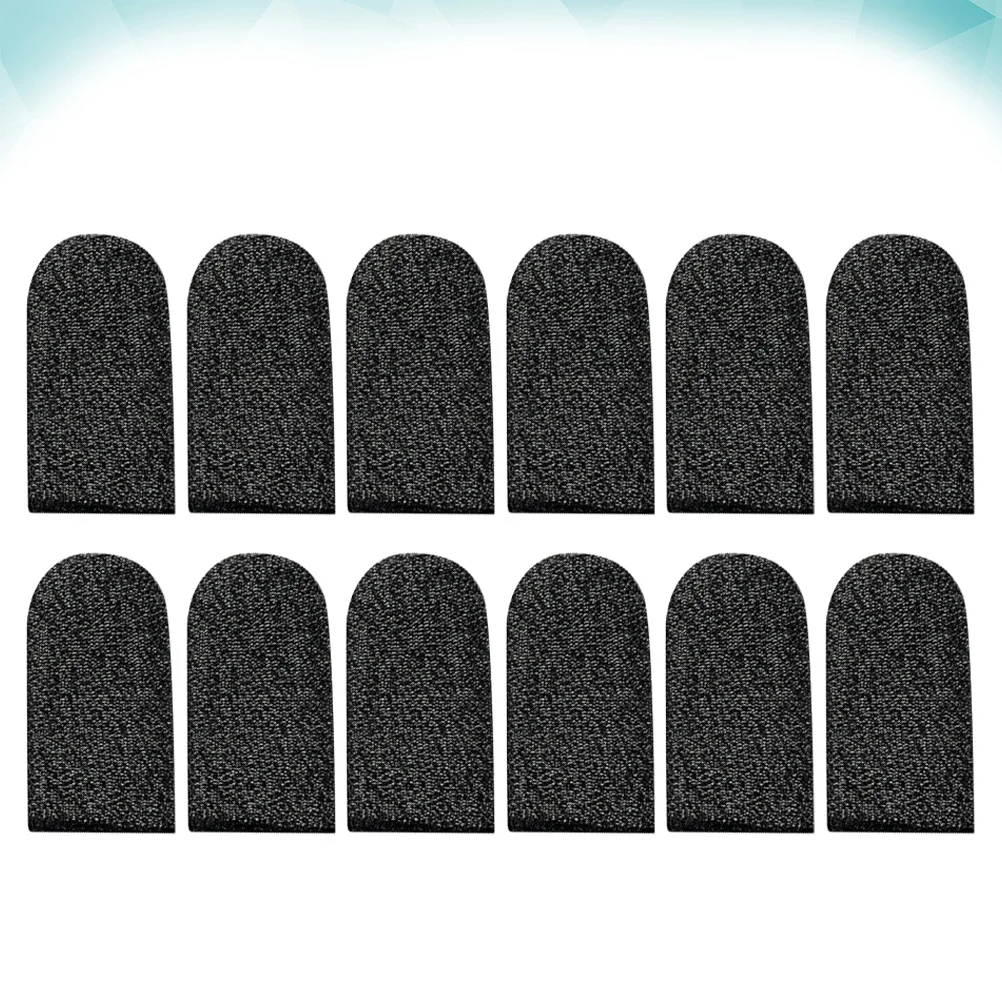 10 ชิ้น ปลอกนิ้วสวมใส่สบาย วัสดุไนลอนสีดำ ทนต่อความเมื่อยล้า สำหรับใช้ในชีวิตประจำวัน นุ่ม ยืดหยุ่น เหมาะสำหรับเล่นเกม หรือ