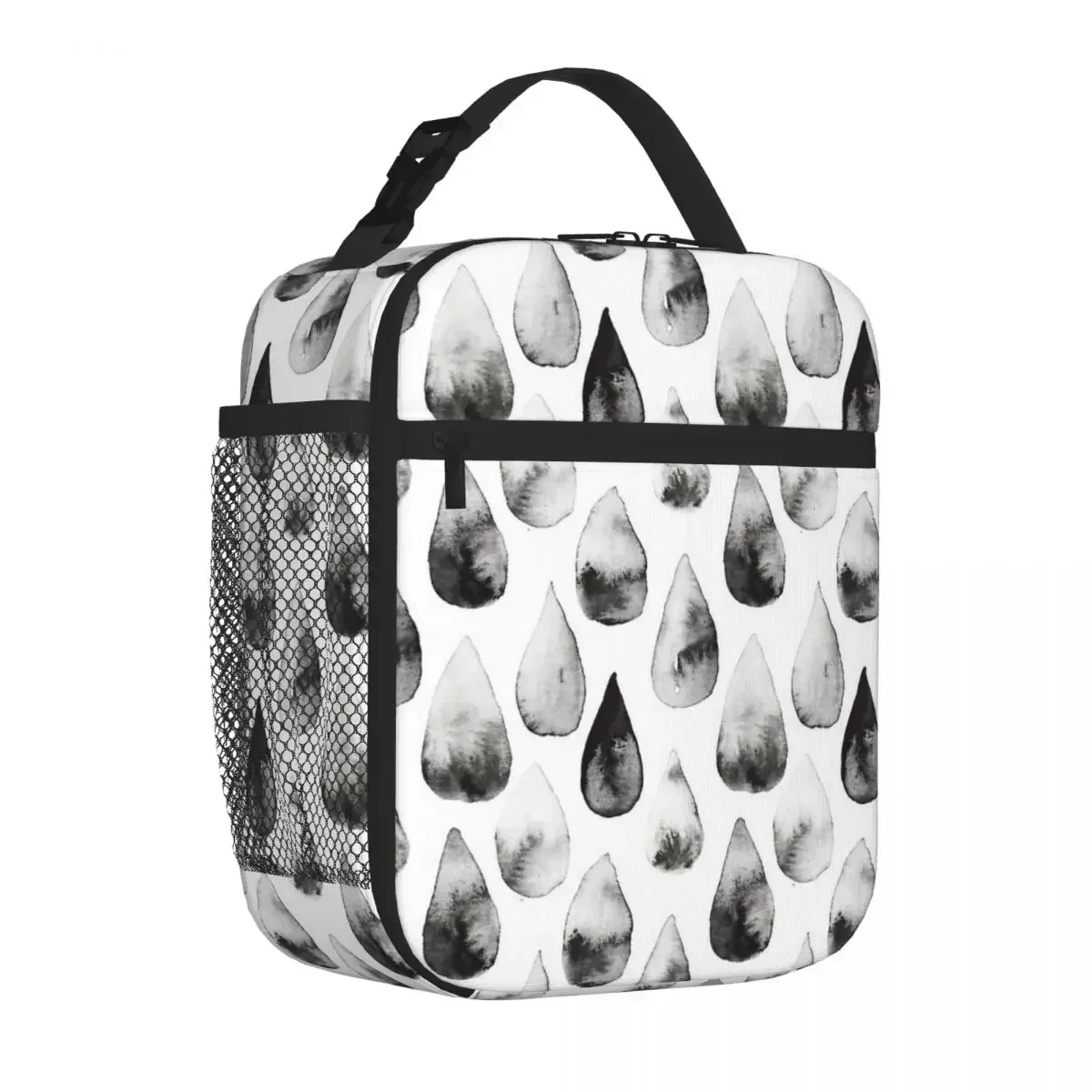 Inky Rain Lunch Tote Thermo Bag Lunch Box Kids Thermal Cooler Bag