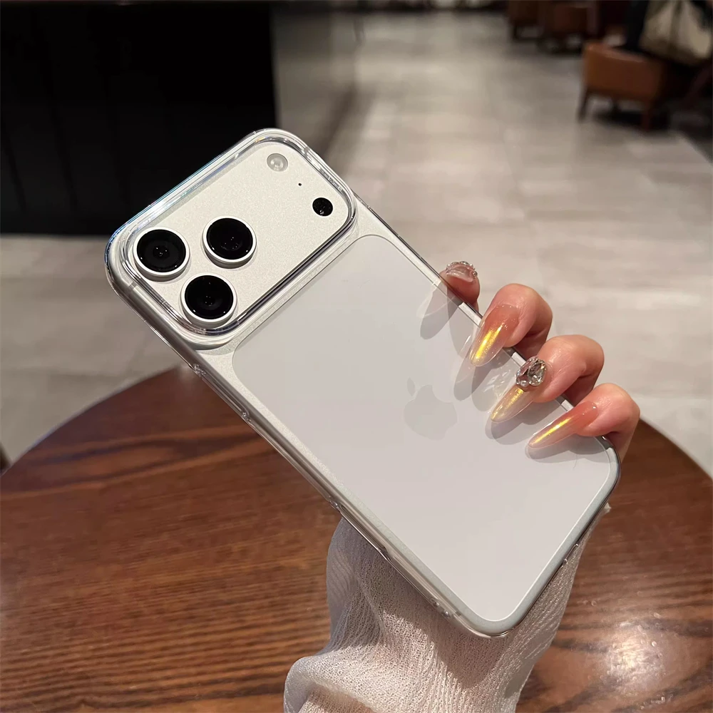 Ultradünne Transparente HD-Hartschalenhülle für iPhone 18 17 Pro Max Air 16 15 14 13 12 Plus Schlanke Einfache Klare Matte Frosted Hülle – Detail 2