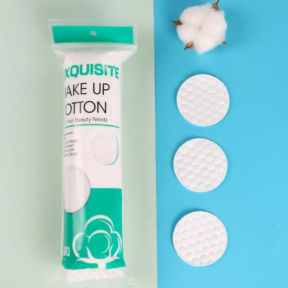 Tampons de coton bouffants pour le visage, accessoires de maquillage, dissolvant de poulet, livres de lingettes pratiques, 100 pièces