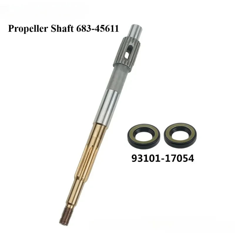 OUNENG Brand NEW 683-45611 Propeller Shaft YAMA-HA 2 Stroke 9.9HP 15HP Outboard Motor 683-45611-00 F15-06070001 Boat Engine