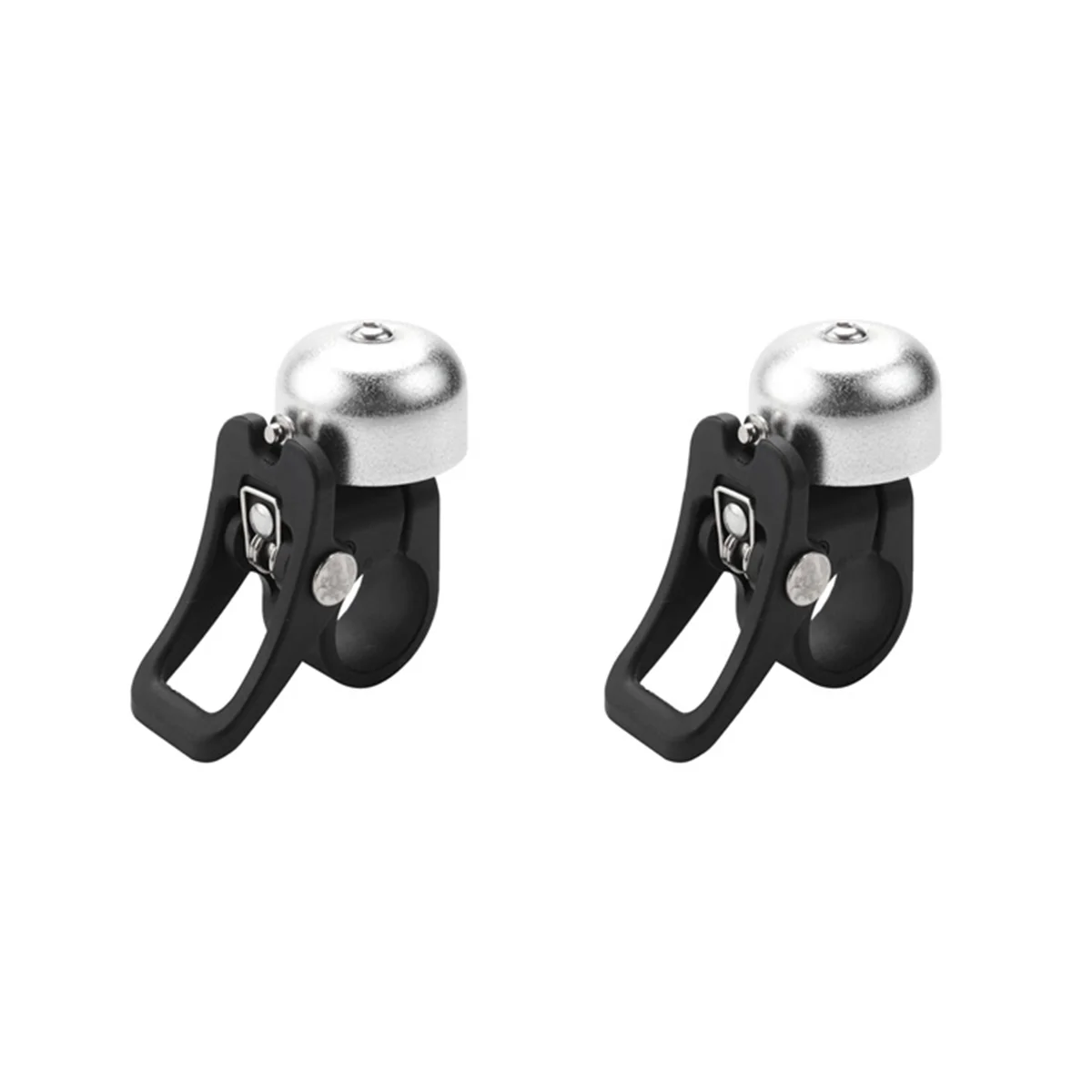 2Pcs Aluminum Alloy Scooter Bell Horn Ring Bell with Quick Release Mount for M365 Electric Scooter Acessory