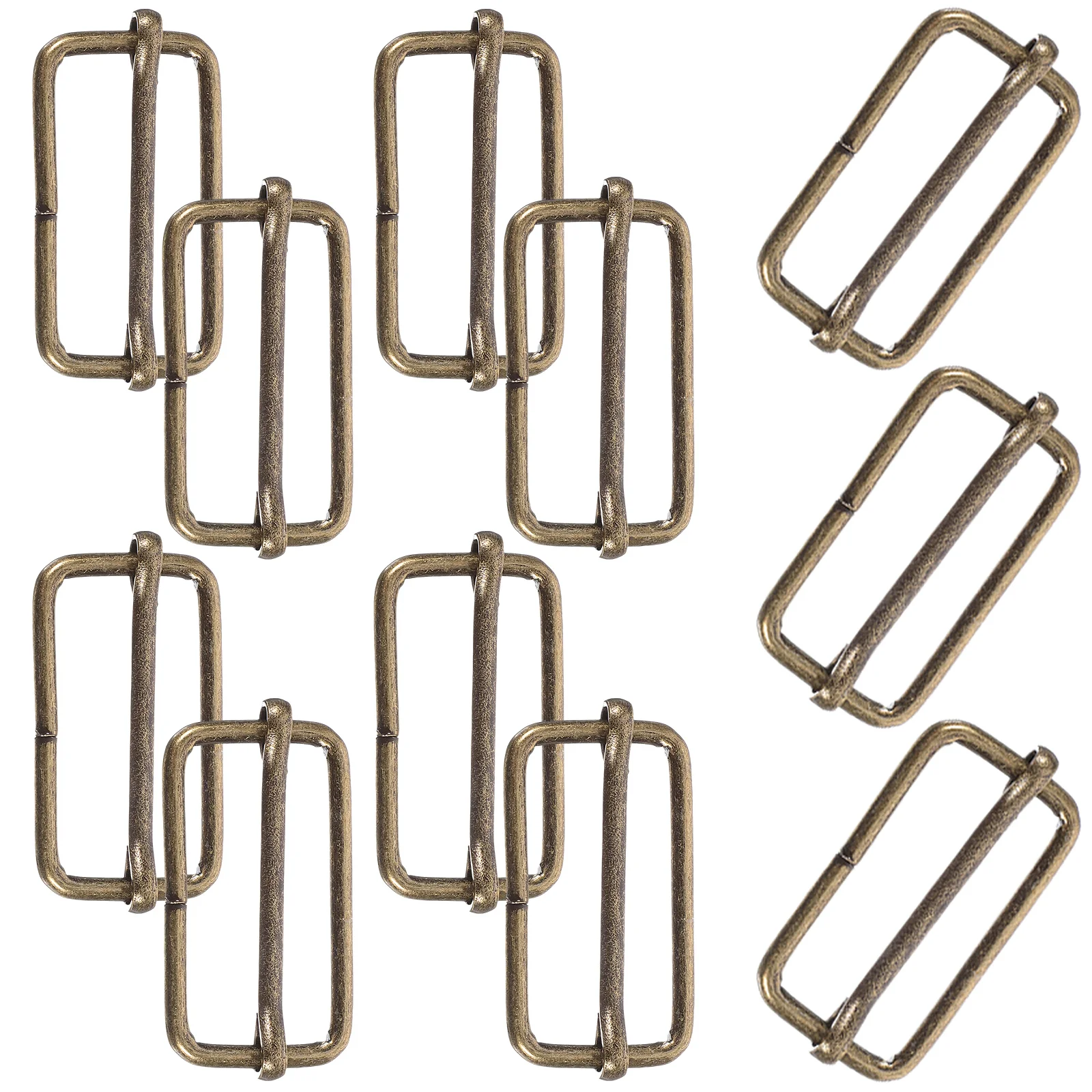 20 PCS Belt with Buckle Slide Buckles Backpacking Accessories Fasteners Purse Strap Roller Slider