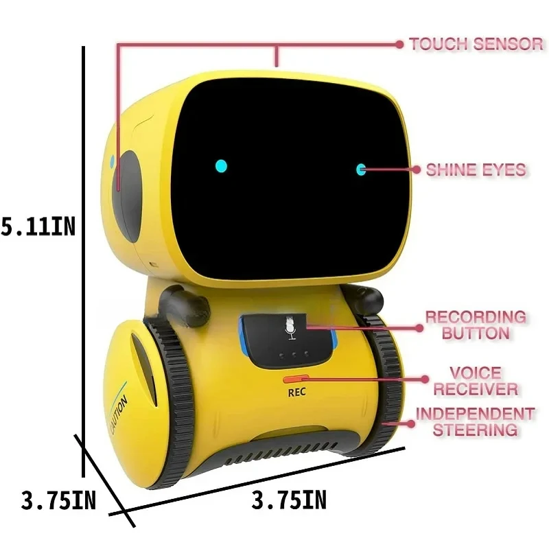 Emo / Dance Voice Command Sensor, Singing, Dancing, Repeating Robot Toy For Talking Robots