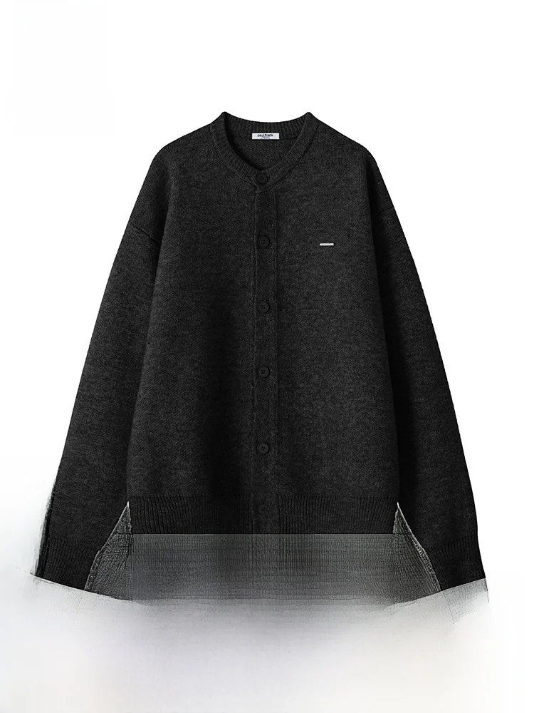 

PaulFrank Knitted Open Cardigan Sweater Men's Loose Casual Versatile round Ne Jaet Couple Sle Autumn Season Faion