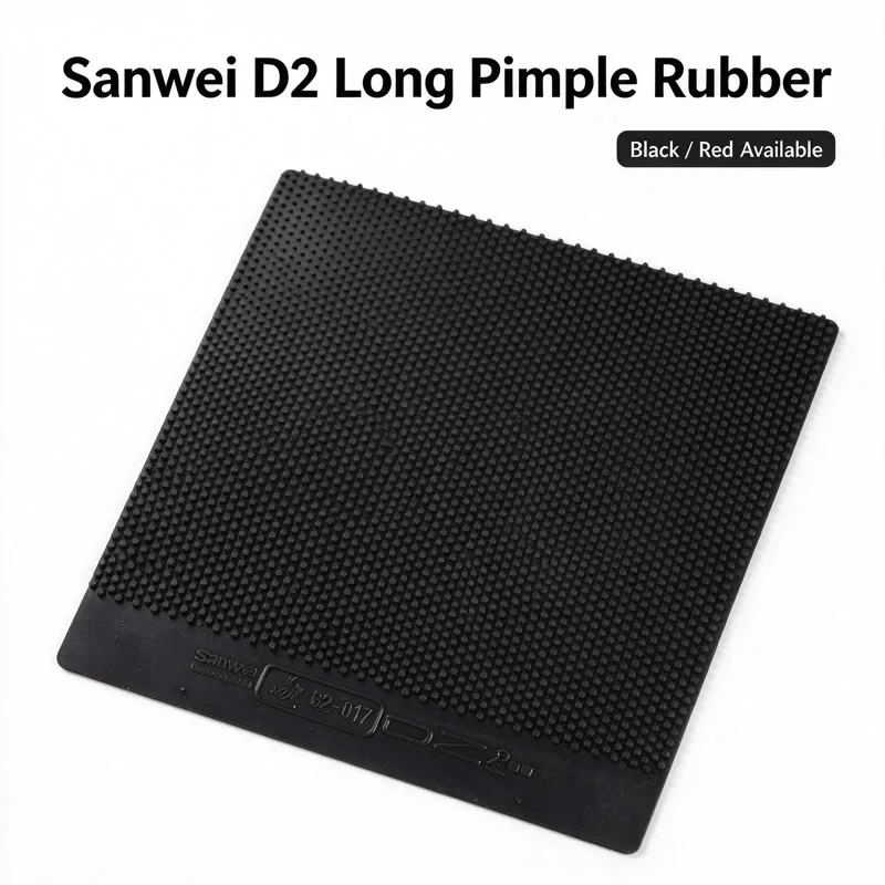 SANWEI DZ Table Tennis Long Pips Rubber OX Durable Small Granules Ping Pong Rubber ITTF Approved Offensive&Defensive
