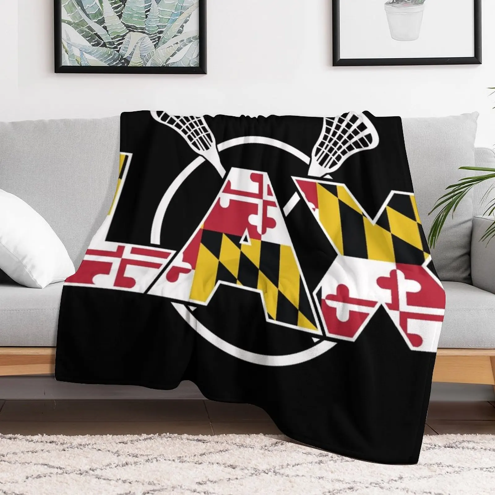 Maryland Lacrosse Throw Blanket For Sofa Thin Camping Luxury Designer Blankets