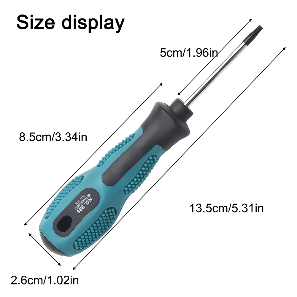 Set di cacciaviti Torx di precisione 3 pezzi T6 T8 punta per cacciavite magnetico antiscivolo per moto biciclette strumenti di riparazione manuale