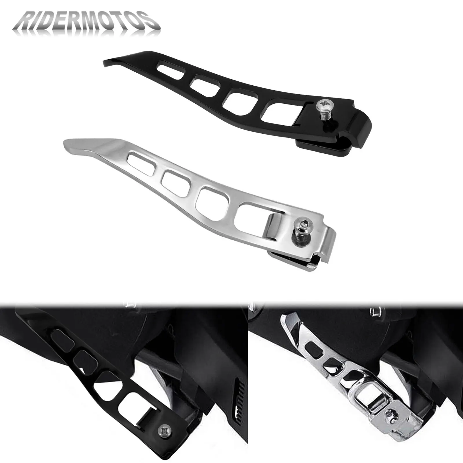 Motorcycle Stand Extension Kickstand Foot Pedals Support Kit For Harley Dyna Low Rider FXDL Switchback FLD FXDB Custom FLD 93-17