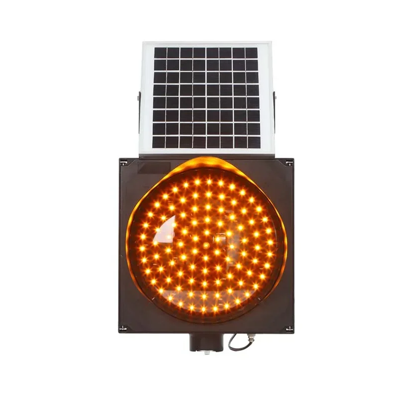 

Solar yellow flash light road construction with the same frequency 300mm flash light super bright