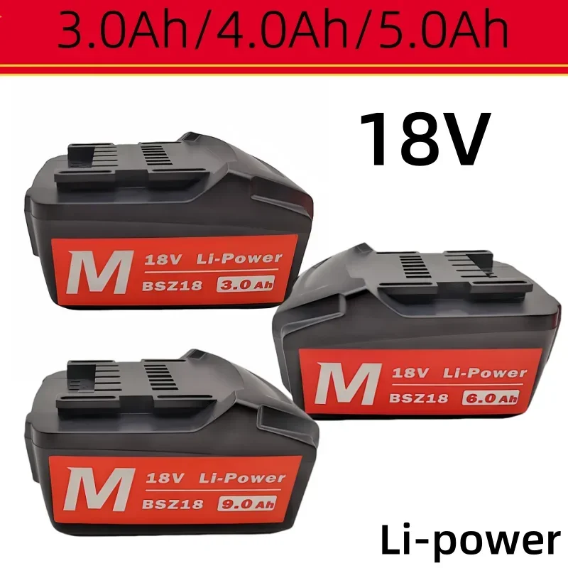 

18V 3.0Ah/6.0Ah/9.0Ah Rechargeable Lithium-ion Battery Suitable for Rreplacing Cordless Power Tool Batteries