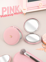 1 Piece Round Bread Makeup Mirror Double Sides Available For Mum Sister Friend Wife Teacher Party Party Birthday Holiday Gift Fo
