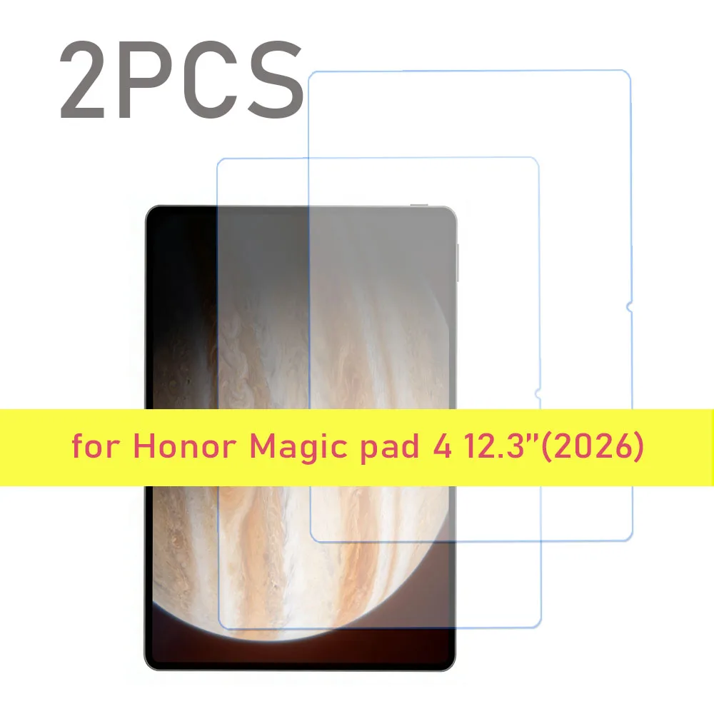 

2PCS Tempered glass screen protector for Honor magic pad 4 12.3'' 2026 12.3-inch tablet protective film HD clear