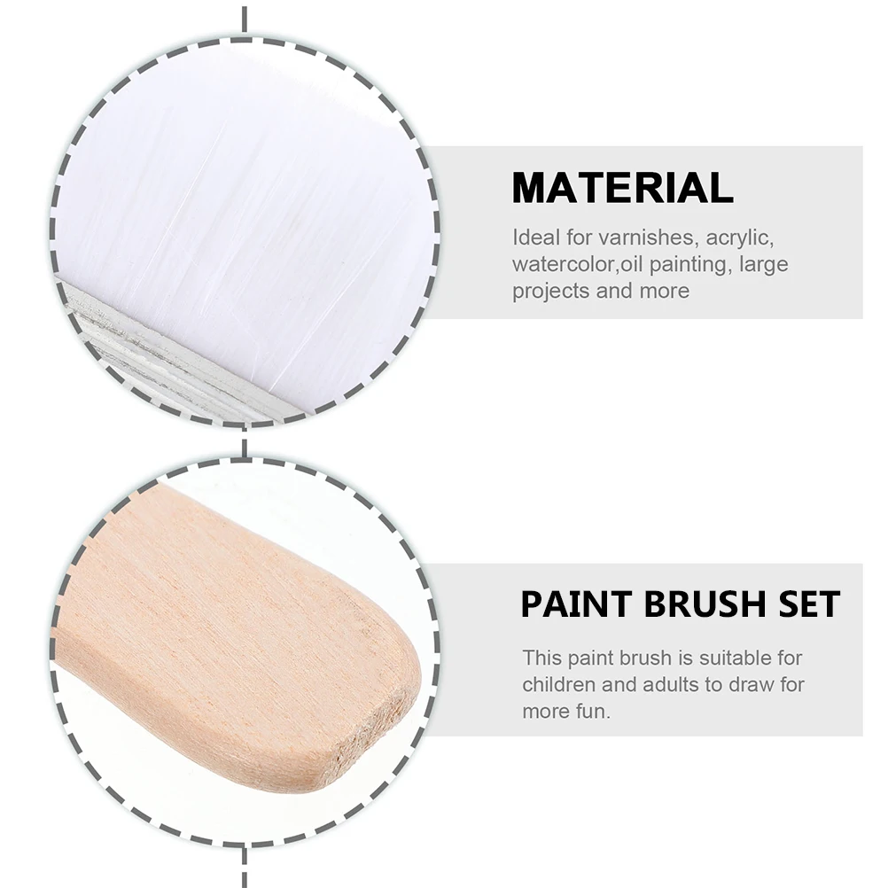 

10 Pcs Paint Brush Set Small Painting Multipurpose Oil Craft Artist Nylon Brushes High Grade Safe Watercolor Art Supplies