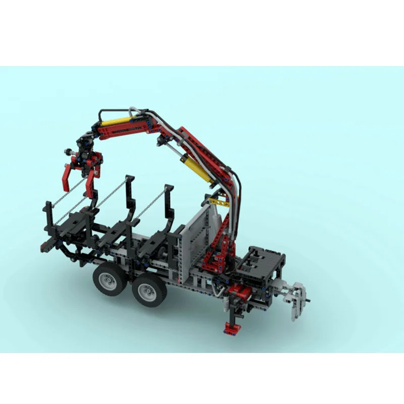 MOC-119703 novo original de madeira caminhão basculante bloco de construção modelo 1091 peças moc criativo meninos brinquedo aniversário das crianças presente