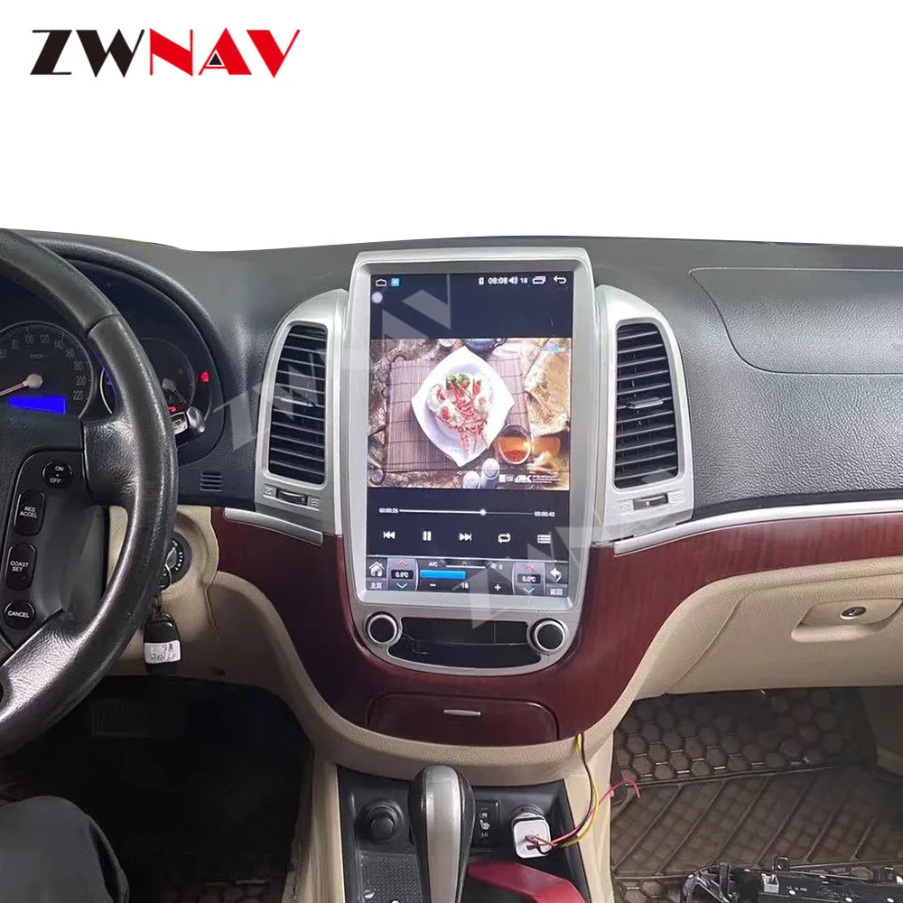 Android 11รถวิทยุสำหรับ Hyundai Santa Fe 2 2006 2007 2008-2012เครื่องเล่นวิดีโอมัลติมีเดีย DVD นำทาง GPS wiFi Head Unit