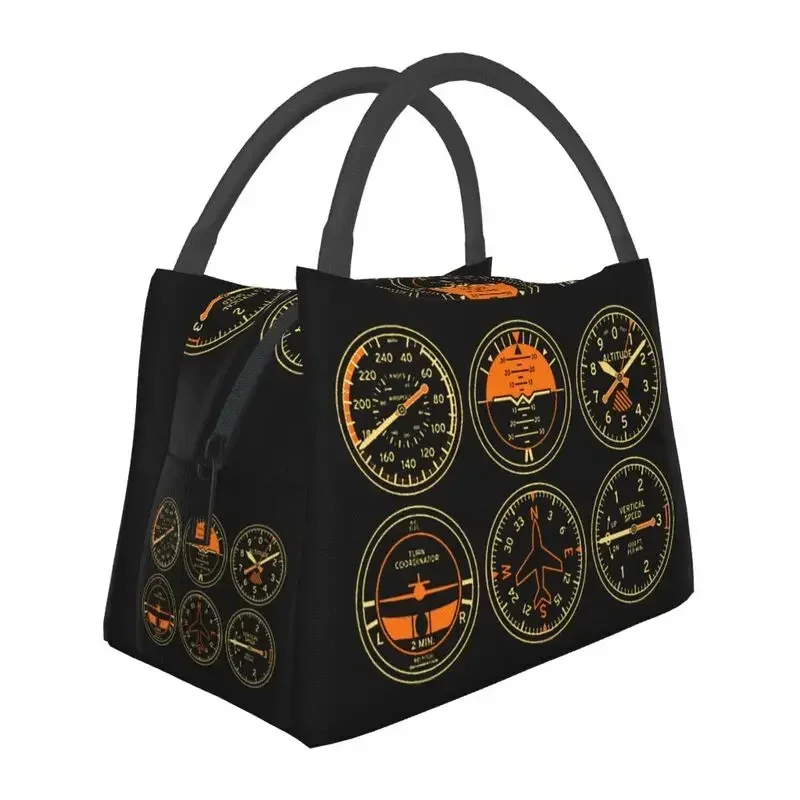 

Born To Fly Flight Pilot Thermal Insulated Lunch Bags Aviation Airplane Lunch Container for Outdoor Camping Travel Meal Food Box