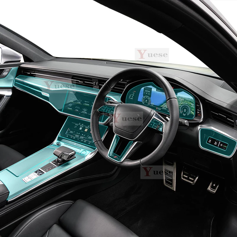 

Для Audi A7 S7 2019 2020 аксессуары для интерьера тонкая пленка прозрачная защитная пленка из ТПУ наклейка против царапин