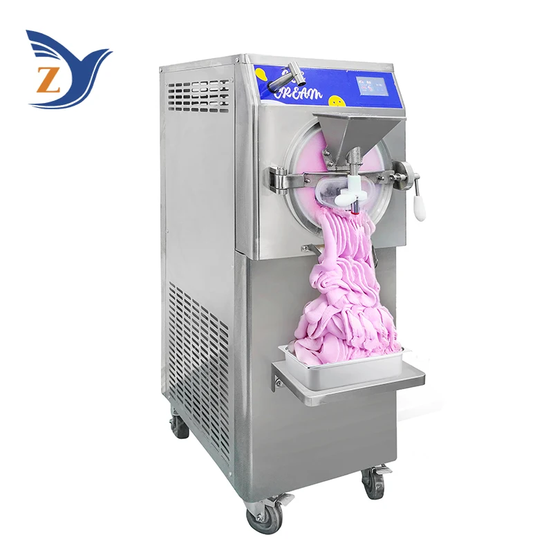 Hard Ice Cream Machine Commercial Vertical Adjustable Speed Ice Cream Machine Touch Screen High end Hard Ice Cream Machine