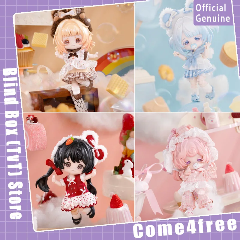 

Новый Come4free молочный торт Dream Puff серии слепая коробка 1/12bjd милая подвижная коллекция кукол настольный орнамент модный подарок для девочки