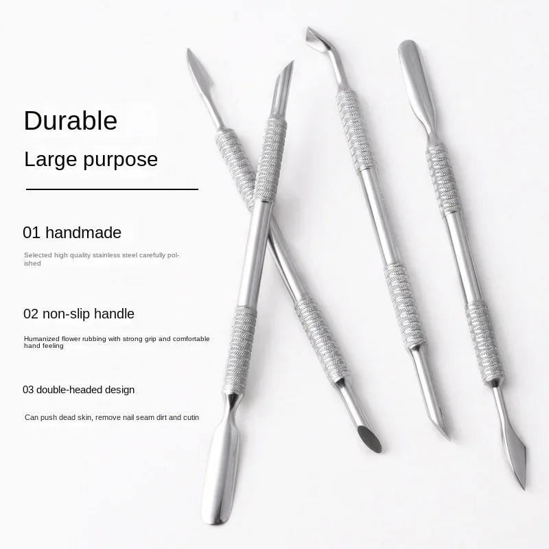 هوك نوع انتهازي للبشرة مزيل طلاء الأظافر هلام مسمار البولندية مقشرة مكشطة الفولاذ المقاوم للصدأ أداة مانيكير نظيفة لفن الأظافر