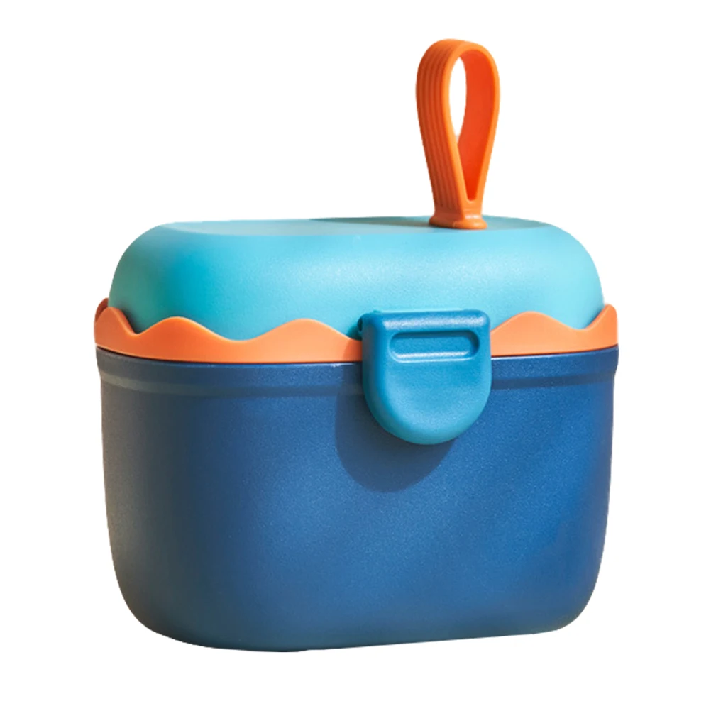 

Portable Baby Food Container 5g Spoon Airtight Milk Powder Box Blue Color Formula Dispenser Storage Can For Travel