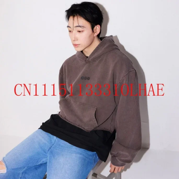 Brauner Vintage-Hoodie ARIRANG WORLD TOUR Pullover, trendiger Kapuzenpullover für Damen
