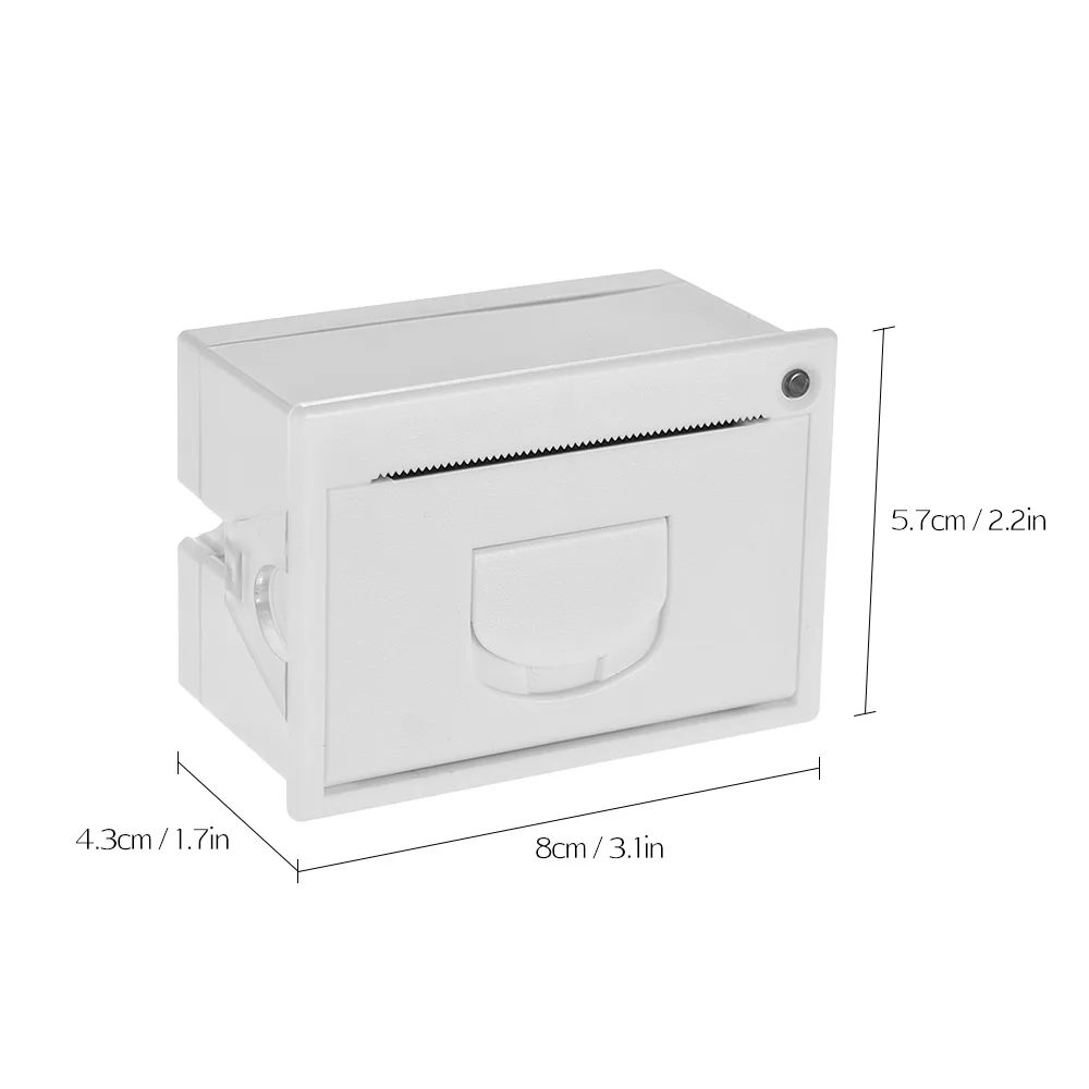 GOOJPRT QR204 58mm Mini Embedded Receipt Thermal Printer TTL + USB Interface High Speed Printing 50-85mm/s