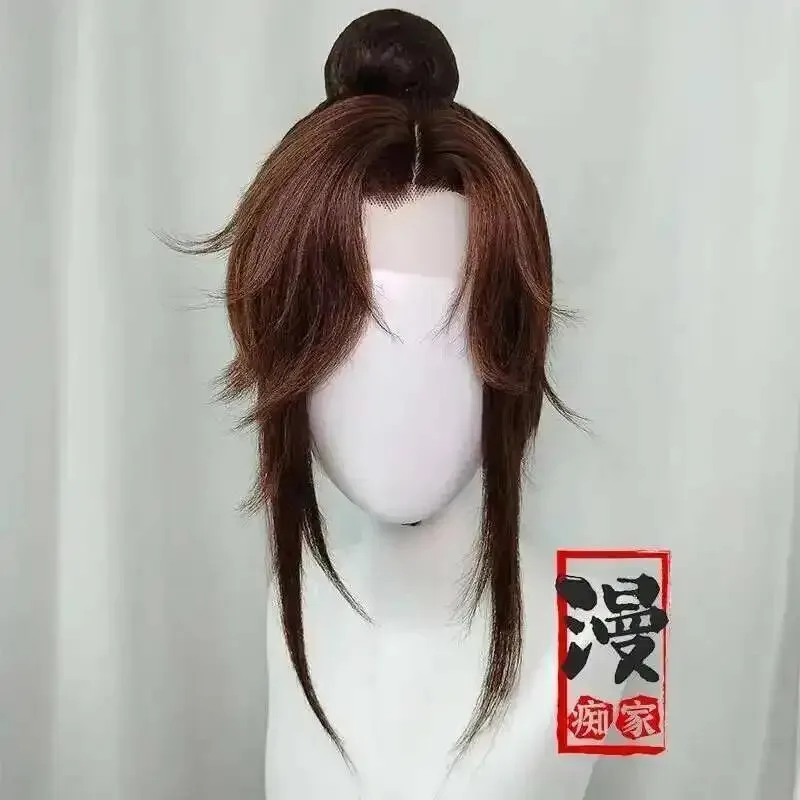 

2025 22 Игра Пепел Королевства Гуанлинг Принц Cos Парик 40 см Коричневые Термостойкие Синтетические Волосы Хэллоуин Парики Для Косплея