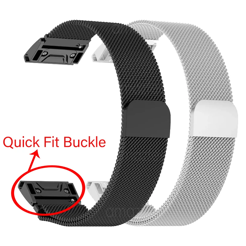 Bracelet magnétique à dégagement rapide pour Garmin, bracelet pour Garmin Fenix 7, 7X, 7S Pro, 7, 7X, 6, 6S, 6X Pro, 5X, 20mm, 22mm, 26mm