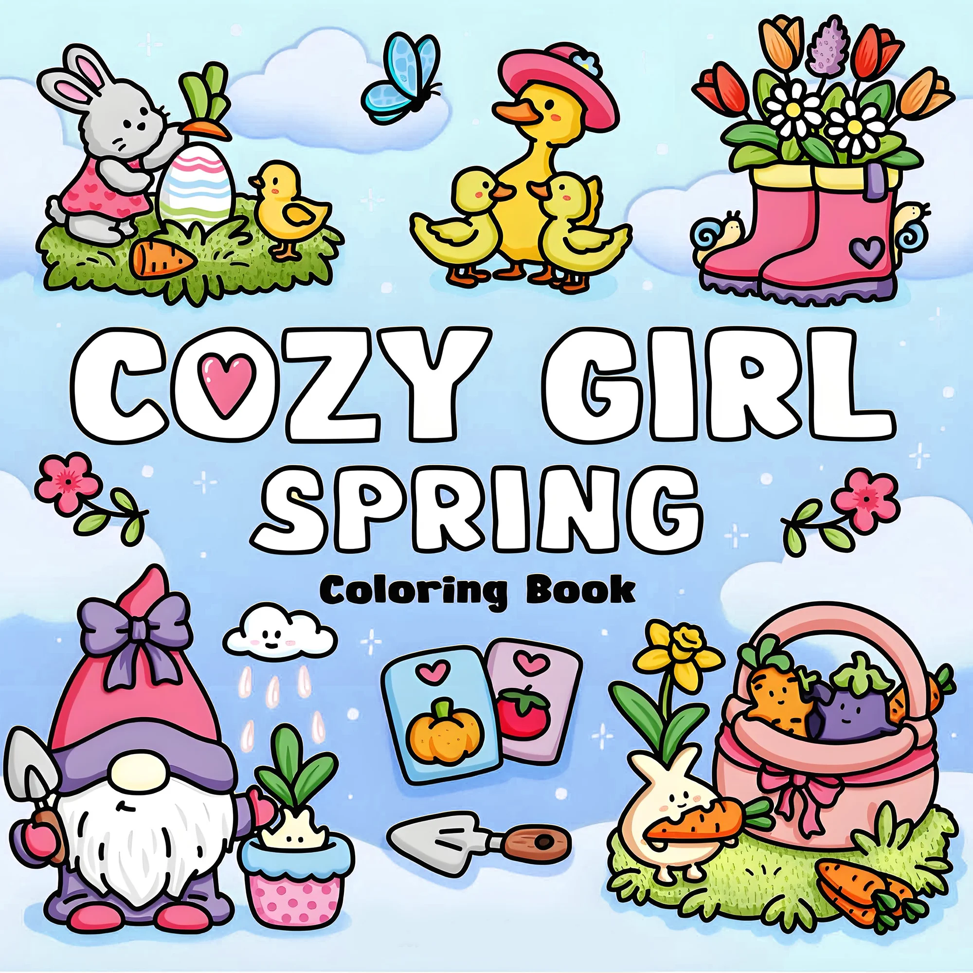 

pring Colorful Coloring Book: Healing Educational Picture Book for Children - Inspiring Creativity and Relaxation