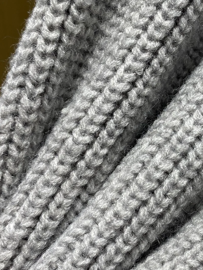 

Thiened Knitted Men's Casual Henry Collar Sweater Autumn Winter Warm Loose Fit Polyester Fiber Soft Long Sve Faion Cit...