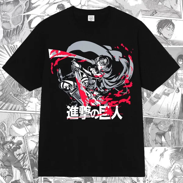 Ackerman Levi Attack on Titan Anime Manga T-shirt Supply