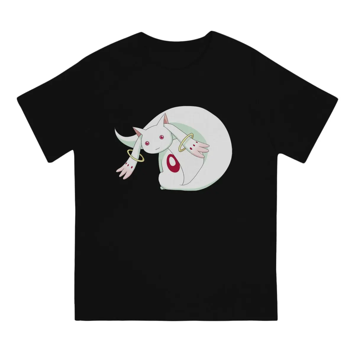 Men Kyubey Essential T Shirt Puella Magi Madoka Magica Anime 100% Cotton Clothing Vintage Short Sleeve Round Collar T-Shirts