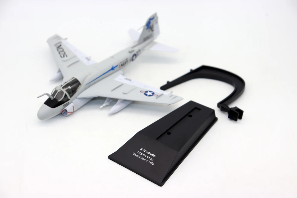 New 1/100 A-6E Intruder US NAVY VA-52 1980 Fighter Diecast alloy simulation aircraft model for collection gift