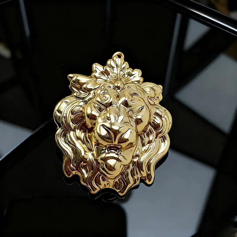 Lion Head Brooch Pin Western Style Women's Accessory For Jackets Dresses, Parties - Year-Round Wearable Pin For Fashion - 4