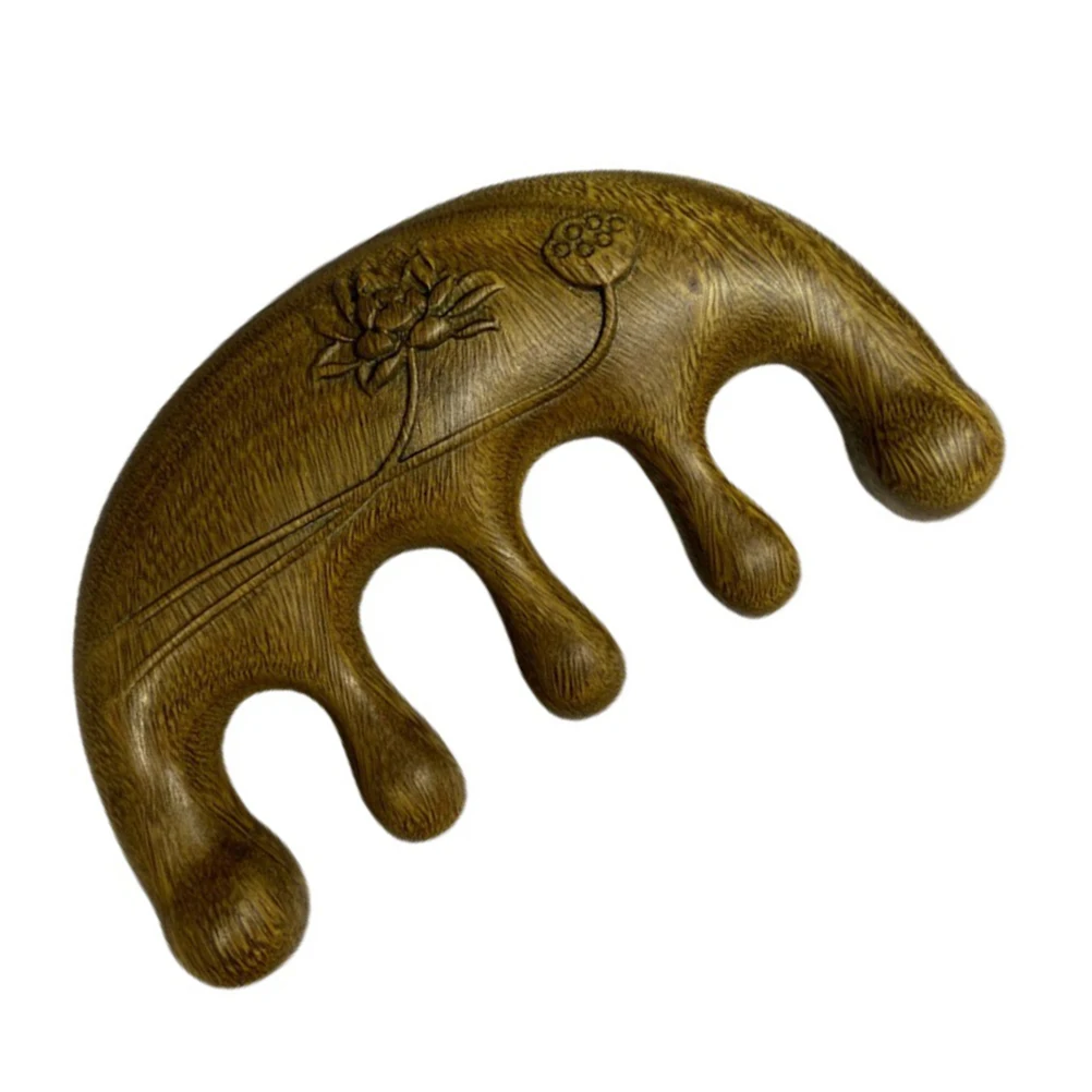 

Sandalwood Comb Green Curly Hair Massage Women Styling Brown Scalp Massager Anti Static Wide Tooth Comb Hair Care Styling Tool