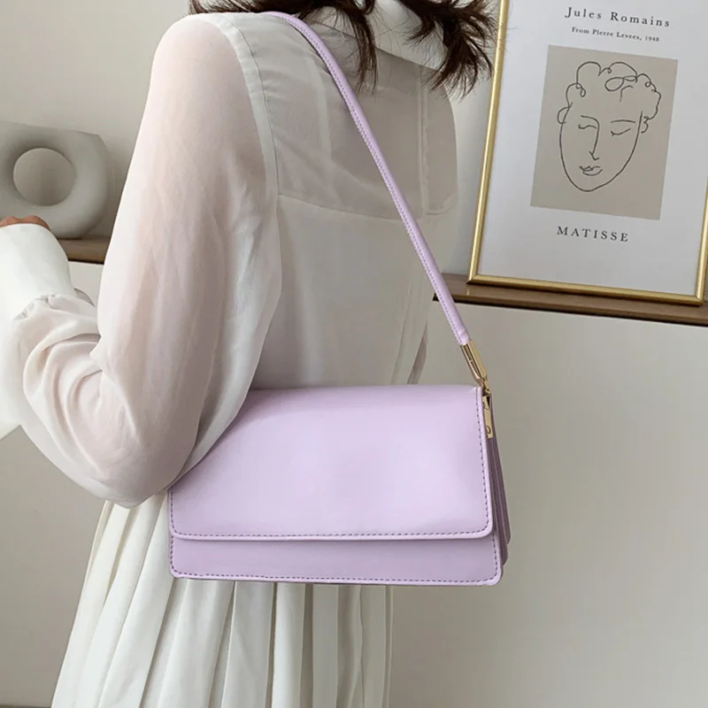 Small Fashion Messenger Bag For Women New Square Design Crossbody Bag Female PU Leather Daily Flap Shoulder Handbags Purse