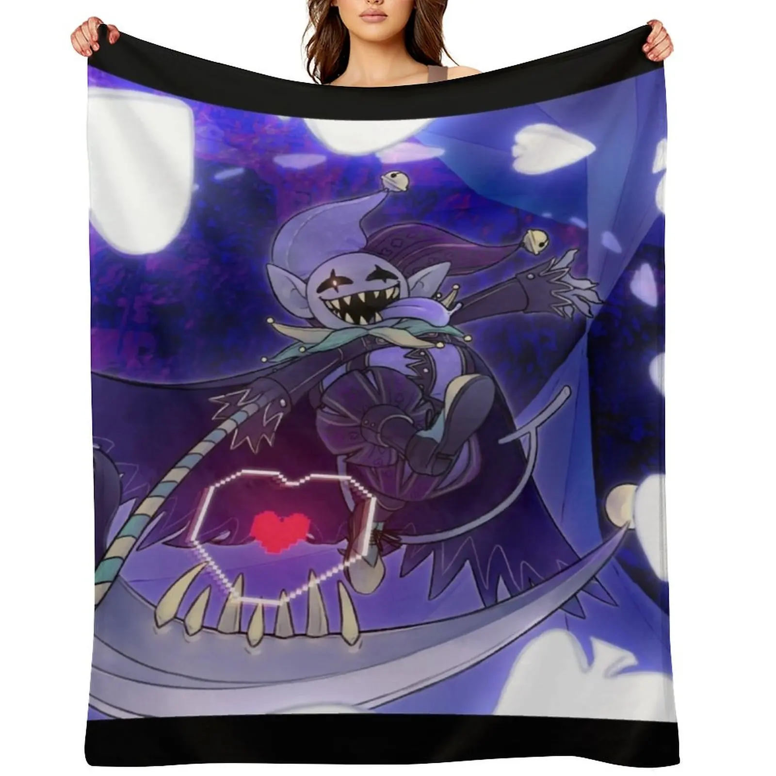 

Deltarune - Jevil Throw Blanket blankets and throws Luxury Designer Blankets For Baby Luxury Brand Blankets