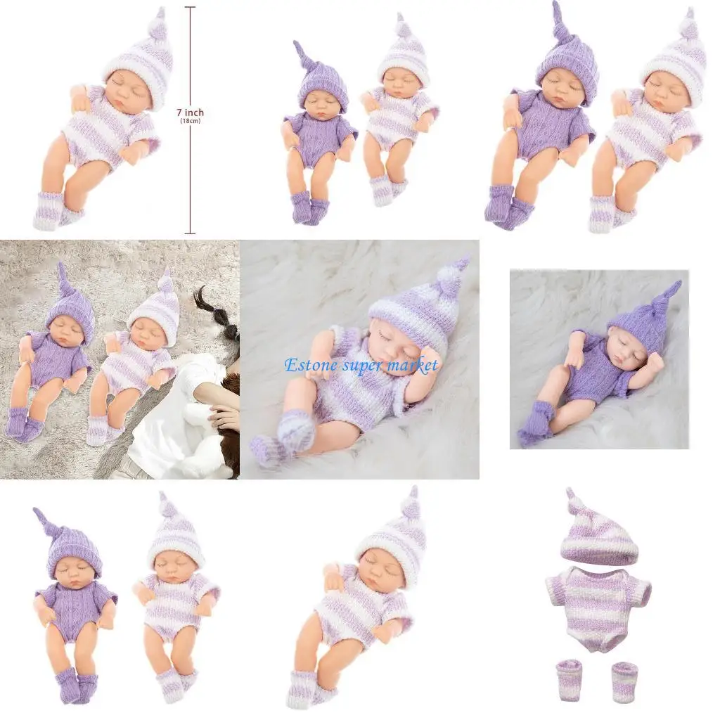 

090B Set of 2 Vinyls Sleeping Baby Doll for Nursery Teachers and Expectant Mother