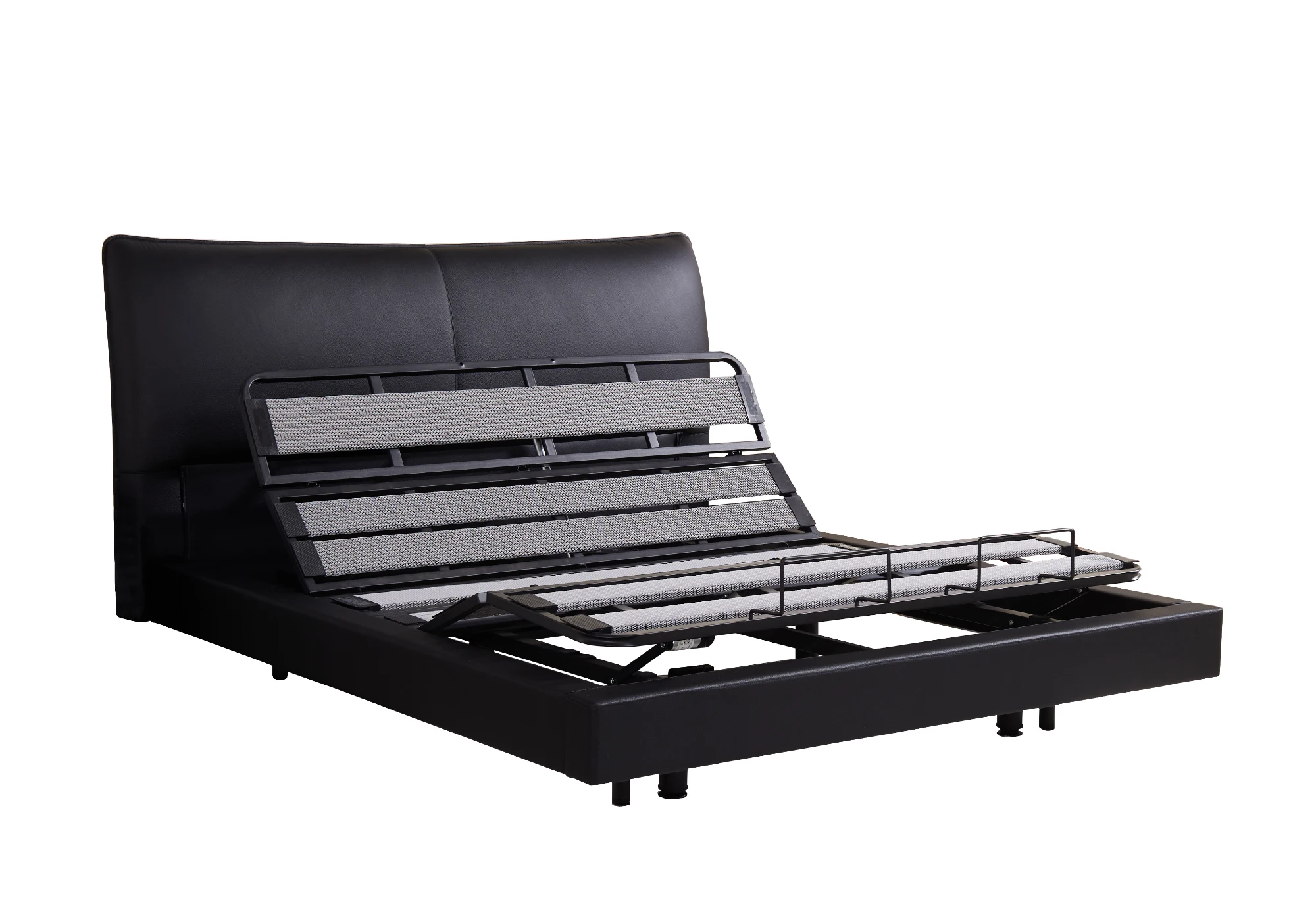 Multifunctional Modern Luxury Adjustable Electric Bed Lifting Mechanism Wooden Metal Frames Beds Smart Bed Frame Full king Size