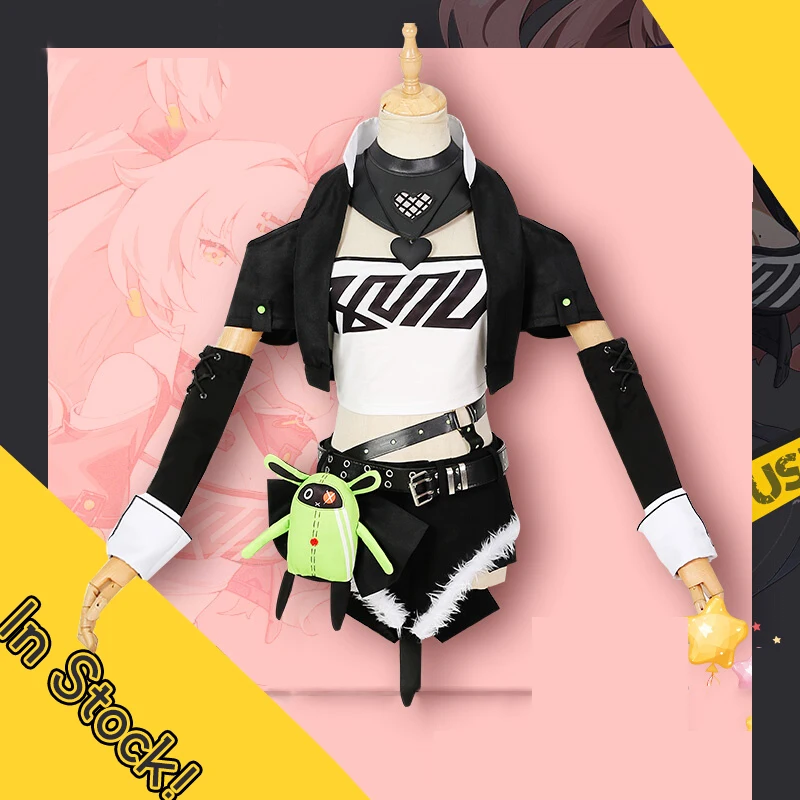 In Voorraad! Game Zenless Zone Nul Cos Nicole Demara Cosplay Game Mooie Sexy Hete Meid Zwarte Nieuwe Outfit D