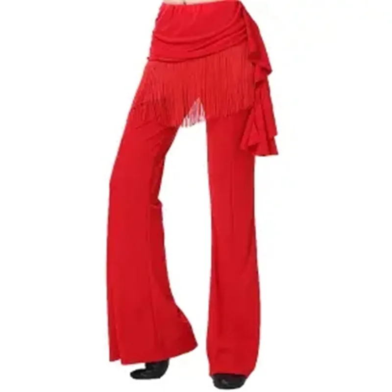 New High-Grade Sailor Dance Skirt Pants Female Tassel Trumpet Skirt Pants Square Dance Latin Dance Jitterbug Dance Pants