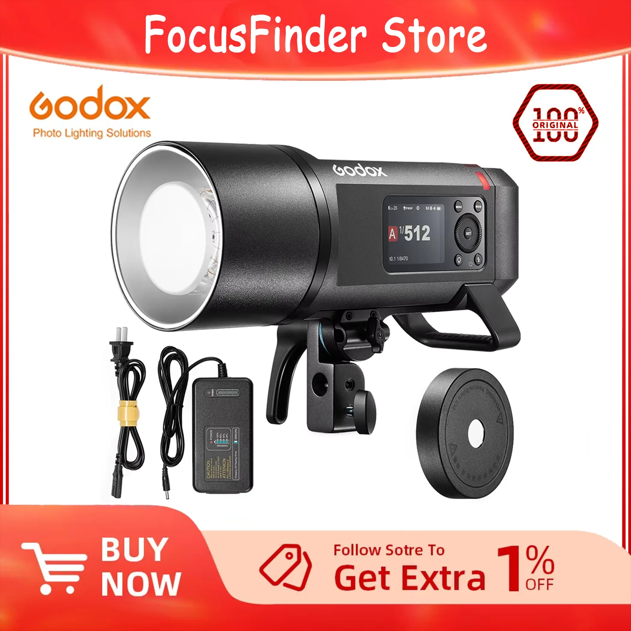 

Вспышка Godox AD600Pro II 600W для уличной съемки, беспроводная, универсальная, TTL, с высокоскоростной синхронизацией, совместима с Nikon, Olympus, Canon, Sony