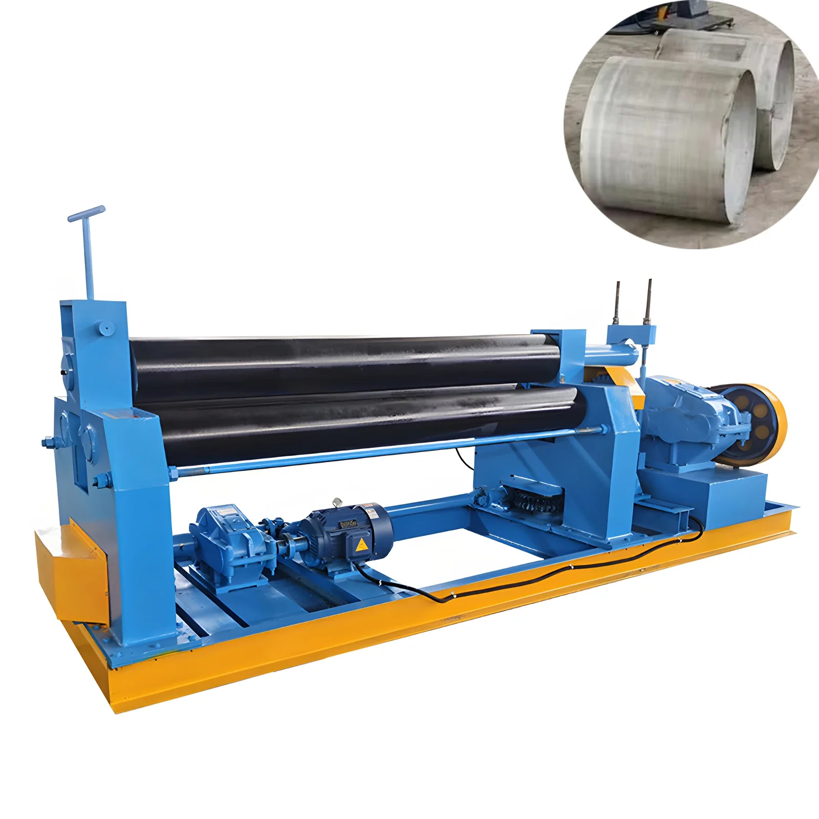 Factory Price Plate Rolling Machine Hydraulic 3-roller Plate Bending Rolling Machine Metal Sheet Rolling Machine