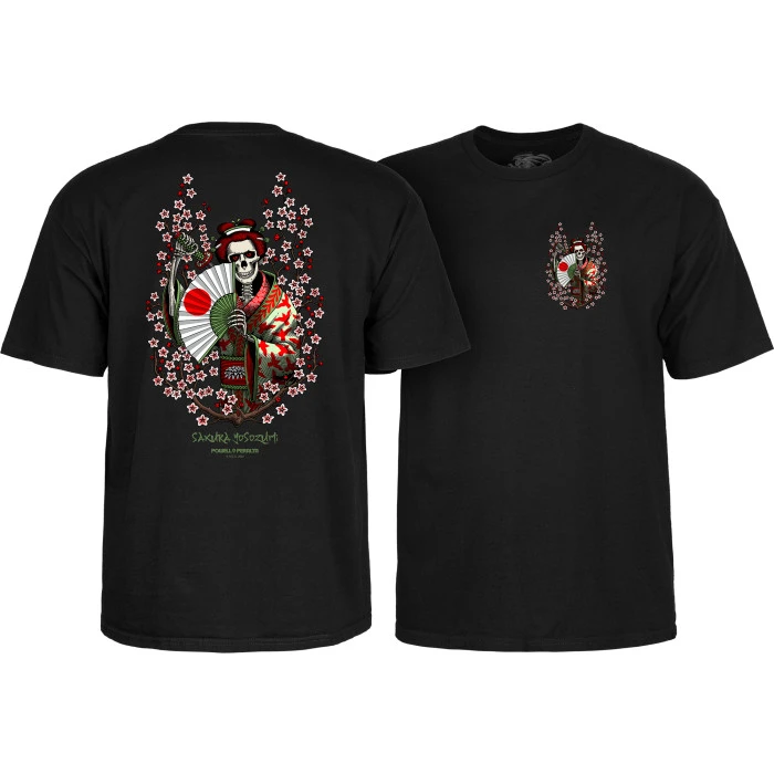 Sakura Yosozumi Samurai T-shirt Skate Tees Suitable for Daily Outings High-end Luxury Unisex Style Both of Men and Women
