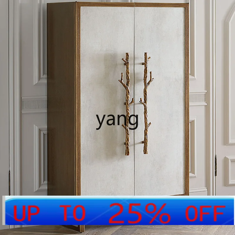 

LMNew Classical Solid Wood Creative Bedroom Double-Door Closet Apartment Floor Storage Storage Cabinet