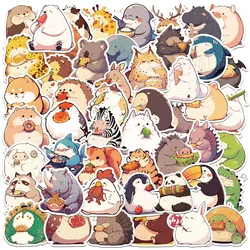 10/30/50PCS Cartoon Cute Fat Animal Soccer Stickers Phone Suitcase Computer Laptop Journaling Materials DIY Handmade Sticker