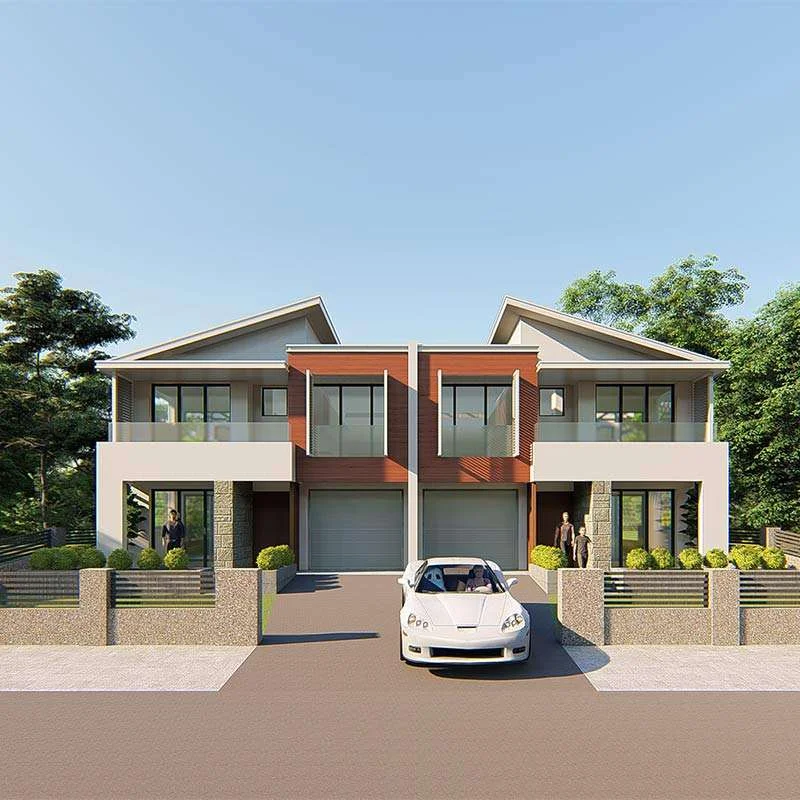Eco-Friendly Modern Light Steel Prefabricated Villa with Fast Install for Sustainable Residential & Hotel Use